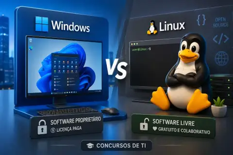 Windows vs Linux para Concursos
